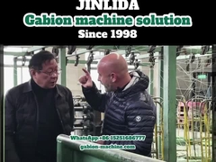 Dimensione reticolare 80x100mm, velocità 195m/h, linea di produzione automatica di gabioni GLD-2