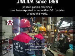 linea di produzione di gabioni GLD-2 per lavori pesanti, larghezza di lavoro 4300, dimensioni di maglia 80x100 mm