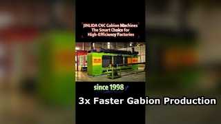 Macchina per gabbioni CNC | Uscita 3x, produzione ad alta velocità, nessuna rottura del cavo