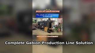 Una linea di produzione completa di reti di gabbioni spedita da Jinlida | Soluzione di produzione CNC