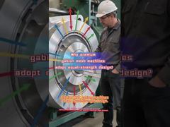 Le macchine per reti di gabbioni CNC JINLIDA adottano un design di pari resistenza per bilanciare lo stress su tutte le parti.