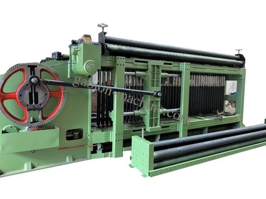 comprare Doppio cavo Mesh Netting Machine della scatola del gabbione dell'azionamento 84x120mm dello scaffale fabbricazione online