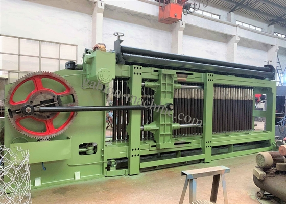 comprare Materasso esagonale automatico pieno del gabbione di Mesh Netting Machine 60*80mm del cavo fabbricazione online