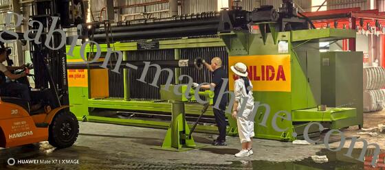 comprare Linea di produzione automatica per rete gabbioni esagonale per impieghi gravosi: macchinari ad alta velocità per la protezione delle sponde fluviali e l'ingegneria idraulica fabbricazione online