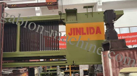 comprare Macchina per tessere per gabbioni CNC standard CE - Cina Impianto automatico di rete metallica per gabbioni JINLIDA fabbricazione online