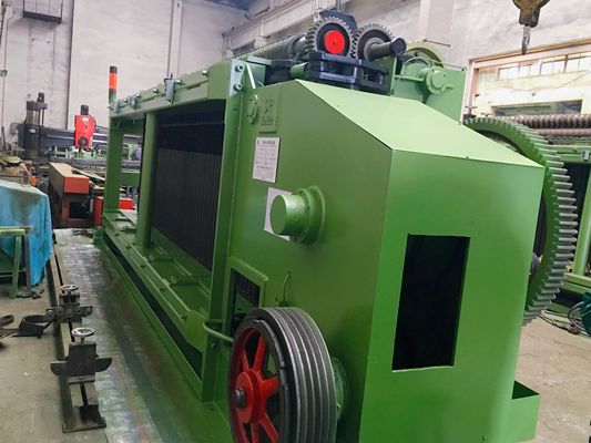 comprare 4.0mm195m/H ha galvanizzato la macchina del gabbione con il sistema di lubrificazione automatico fabbricazione online