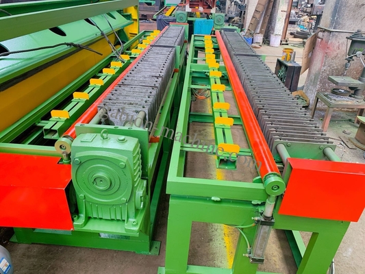 comprare Linea di produzione gabbioni automatica 66*85mm Macchina avvolgitrice bordi 4000mm Rete metallica esagonale fabbricazione online